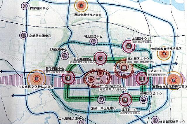 郑州将规划建设两个主中心 二七广场与郑东新区